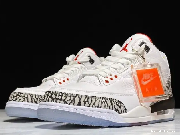 Kicked Out Shoe Store THROW 923096-101 white 3 Retro mens Jordan LINE